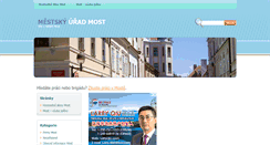 Desktop Screenshot of mumost.cz